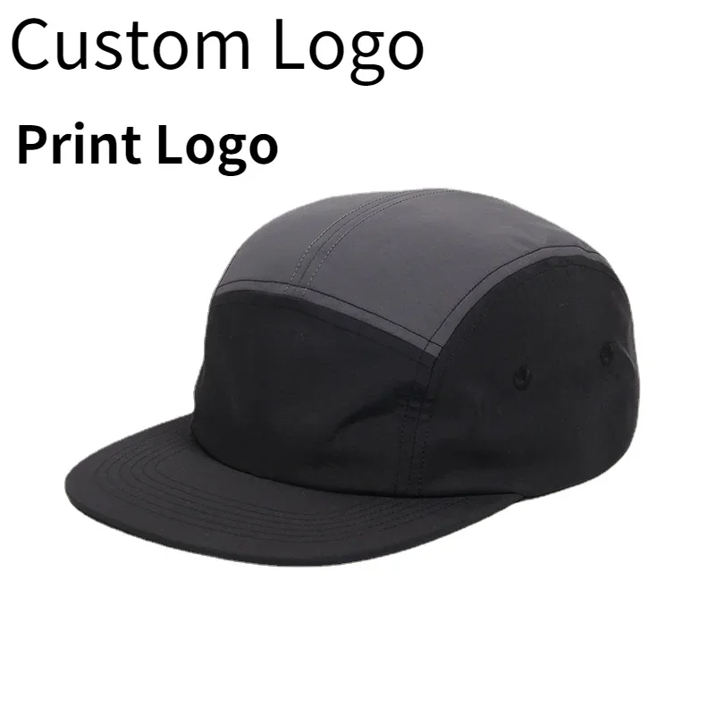 Custom Logo Summer 5 Panel Uni - Aquatic Sports Hat ulasan dan harga