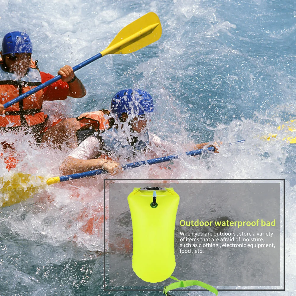 1 PC Dry Bag Inflatable Open S - Swim Buoy Open Water ulasan dan harga